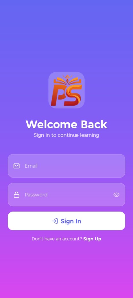 Welcome Screen